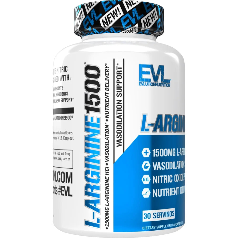 Nitric Oxide Booster L-Arginine Supplement - High Potency Nitric Oxide Supplement with 5000Mg of L Arginine for Enhanced Pumps Energy Muscle Growth and Vascularity - Unflavored