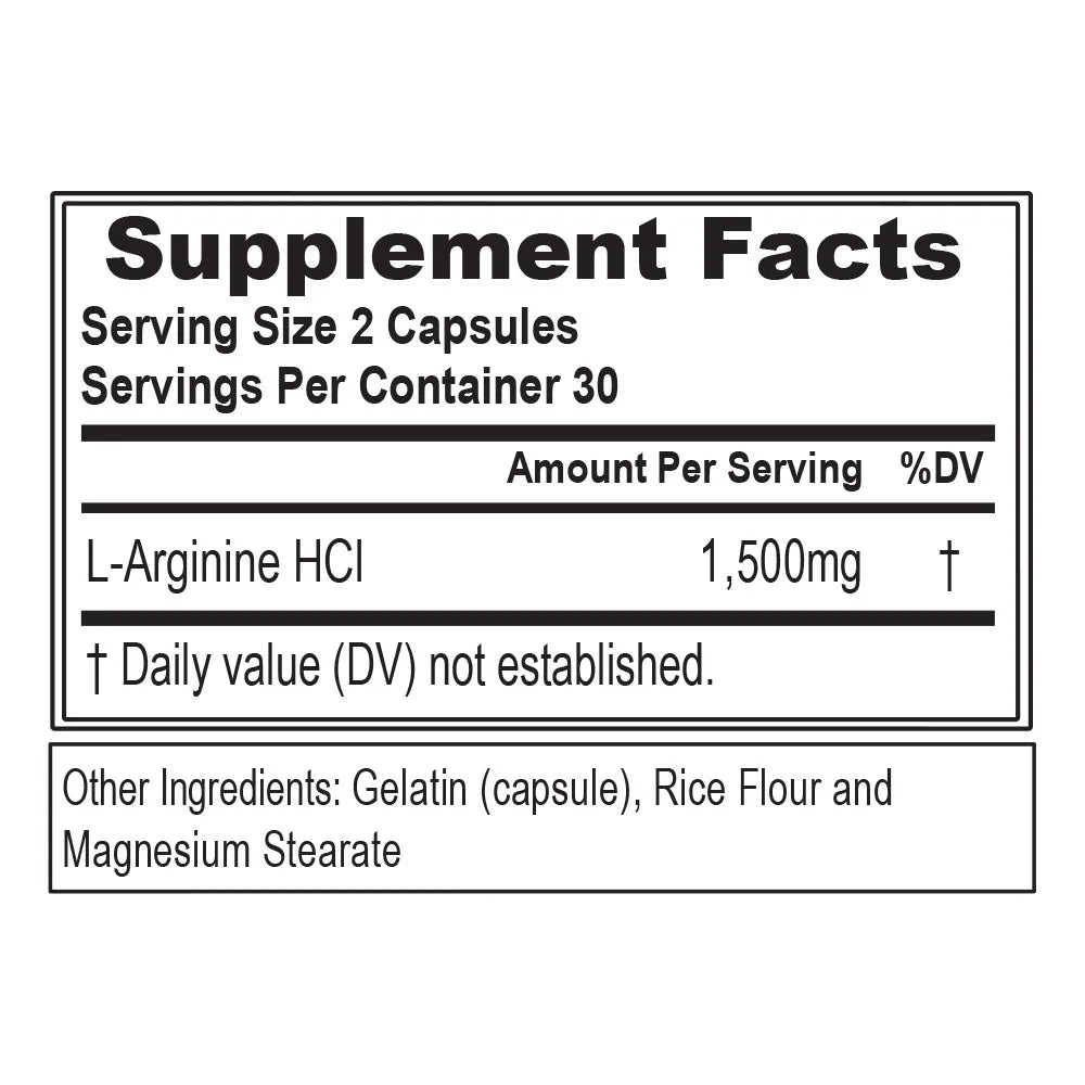 Nitric Oxide Booster L-Arginine Supplement - High Potency Nitric Oxide Supplement with 5000Mg of L Arginine for Enhanced Pumps Energy Muscle Growth and Vascularity - Unflavored