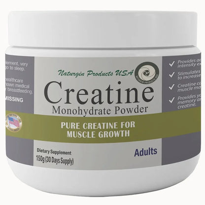 Pure Creatine Monohydrate Powder without Flavor, Muscle Recovery, Metabolism Booster Dietary Supplements - 150G