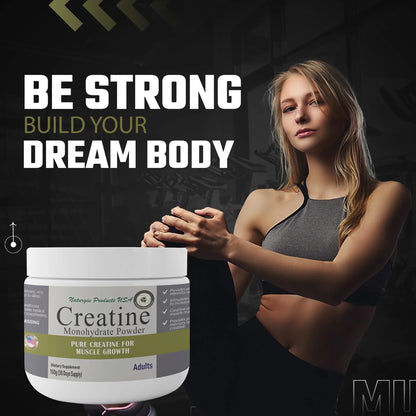 Pure Creatine Monohydrate Powder without Flavor, Muscle Recovery, Metabolism Booster Dietary Supplements - 150G